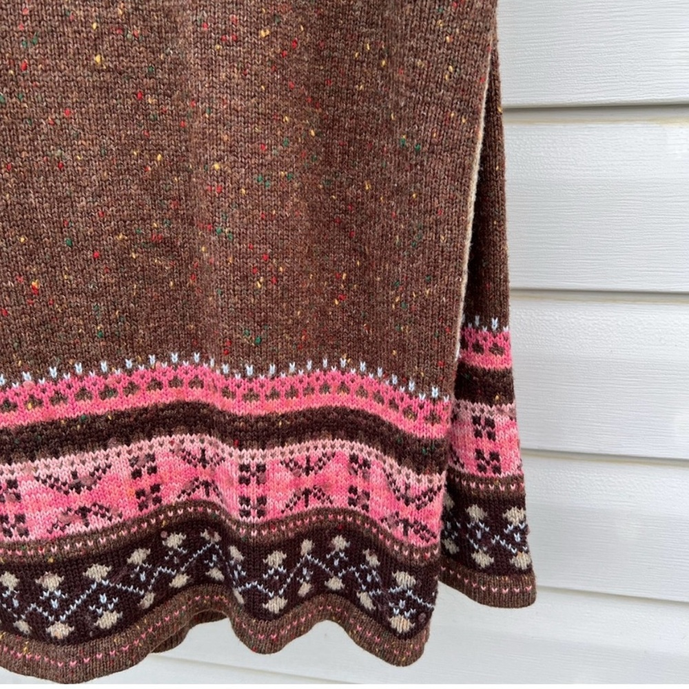 VTG Cottage-core Embroidered Appliquéd Cardigan Sweater-Adorable! Sz L EUC🌺 - Picture 8 of 16